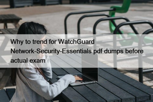 Why to trend for WatchGuard Network-Security-Essentials pdf dumps ...